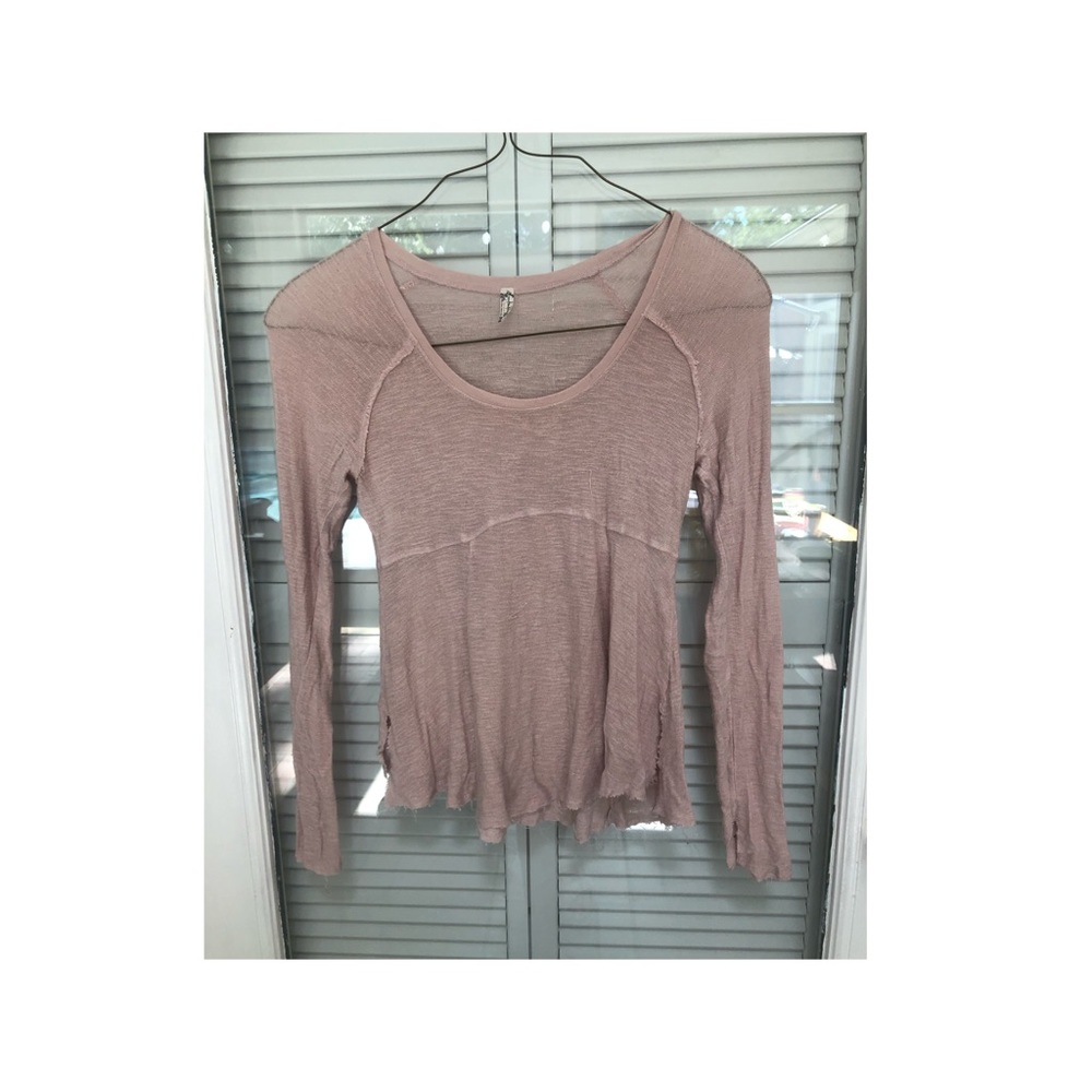 pink free people shirt